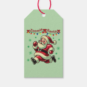 Zoomie Santa Christmas Geschenkanhänger