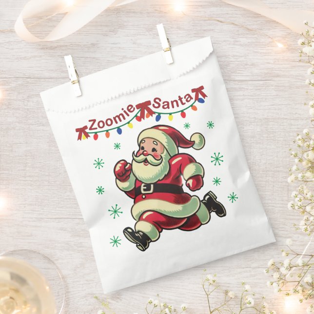 Zoomie Santa Christmas Geschenktütchen (Ausgeschnitten)