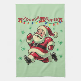 Zoomie Santa Christmas Geschirrtuch