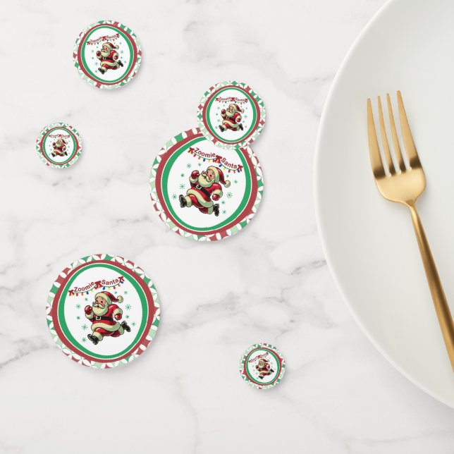 Zoomie Santa Christmas Konfetti (Gruppe)