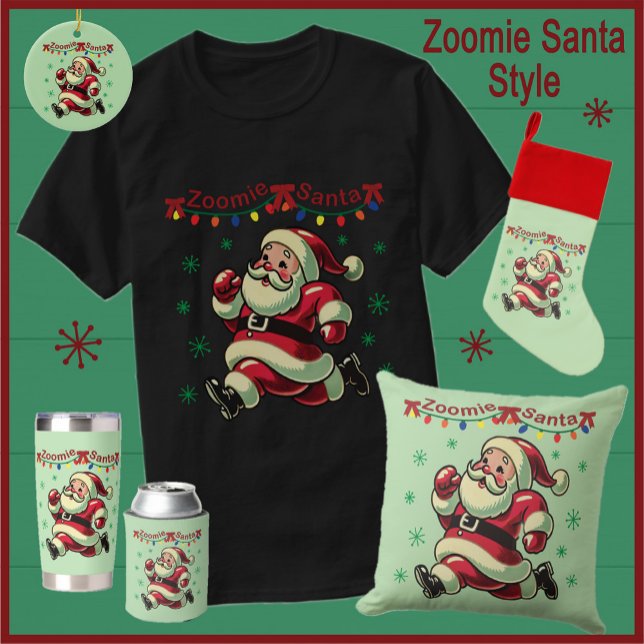 Zoomie Santa Christmas T-Shirt (Von Creator hochgeladen)