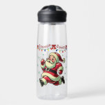 Zoomie Santa Christmas Trinkflasche<br><div class="desc">Mein energiegeladenes Pelzbaby, das hin und her zoomte, inspirierte dieses lustige Weihnachtsdesign. Es ist auch mein erstes Mal, dass ich künstlerische KI-Werke benutze, da ich immer noch an meinen Fähigkeiten arbeite, um Menschen zeichnen. Ich kann mir leicht vorstellen, dass Santa am Nordpol herumläuft, besonders im Dezember! Ich wünsche dir frohe...</div>