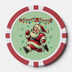 Zoomie Santa Weihnachten Pokerchips
