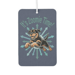 Zoomie Time Rottweiler Autolufterfrischer