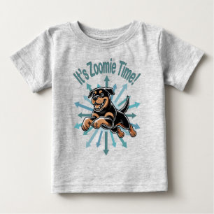 Zoomie Time Rottweiler Baby T-shirt