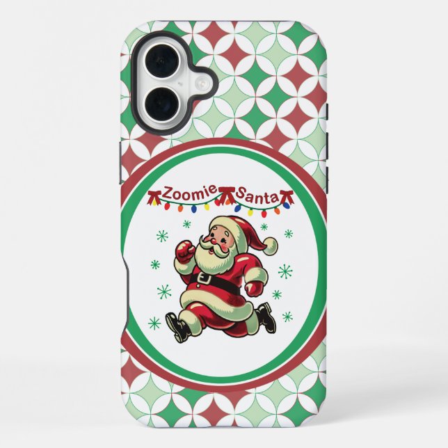 Zoomie Weihnachtsmann Weihnachten iPhone 16 Plus Hülle (Rückseite)