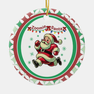 Zoomie Weihnachtsmann Weihnachten Keramik Ornament
