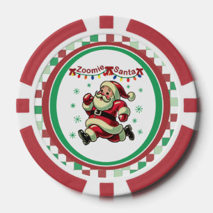 Zoomie Weihnachtsmann Weihnachten Pokerchips