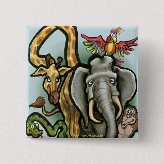 Zootiere Button (Vorderseite)