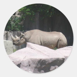 Zootiere Runder Aufkleber