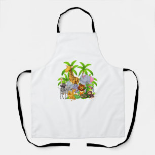Zootiere Safari Wildlife Geburtstagsparty A Day A Schürze