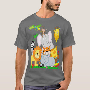 Zootiere Shirt Wildlife Geburtstagsparty