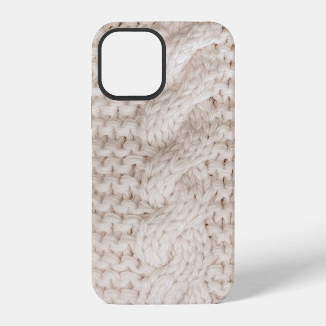 Zopfmuster iPhone 12 Hülle (Rückseite)