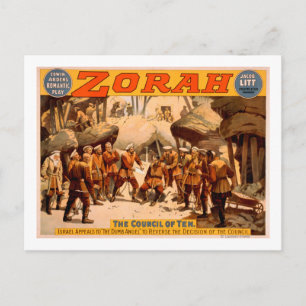Zorah Russische Bergleute Theaterplakat Postkarte