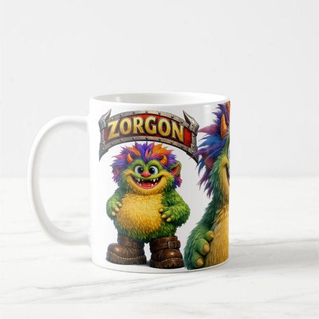 Zorgon Lustiges Monster Kaffeetasse (Links)