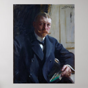 Zorn - Porträt von Franz Heiss 1902 Poster