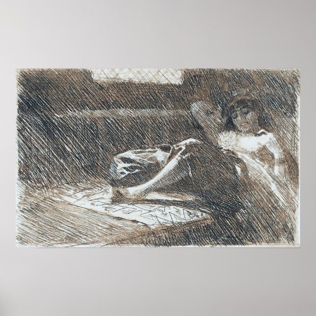 Zorn - Schlafensaal 1886 Poster (Vorne)