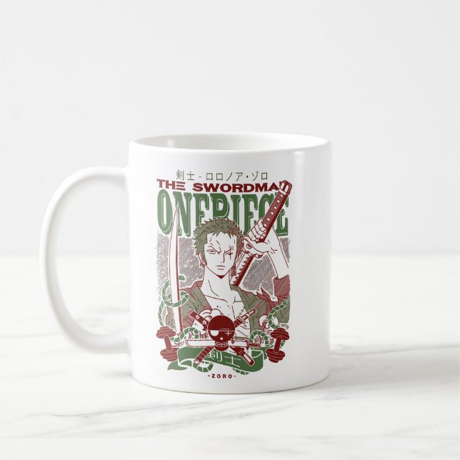 Zoro Roronoa One Piece Kaffeetasse (Links)