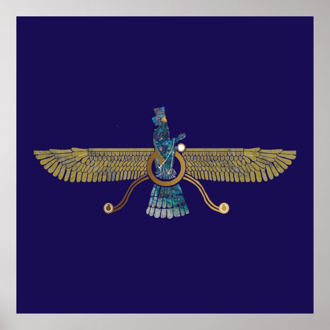 Zoroaster Ahura Mazda Zoroastrirische Religiosität Poster (Vorne)