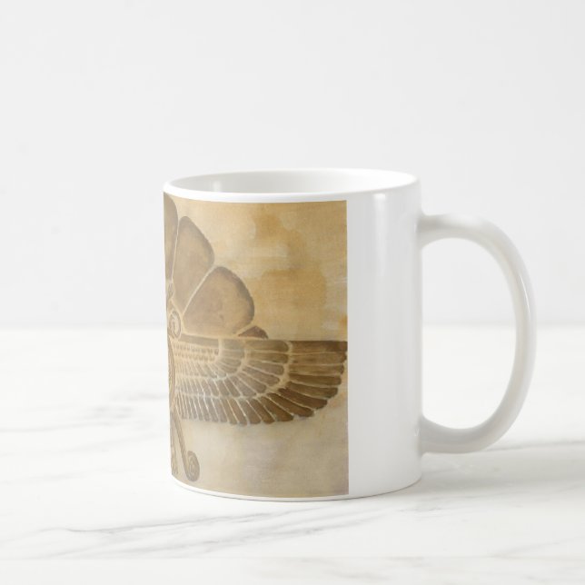 Zoroastrian Faravahar Symbol Kaffeetasse (Rechts)