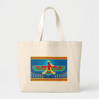 Zoroastrian-Perser Faravahar Jumbo Stoffbeutel