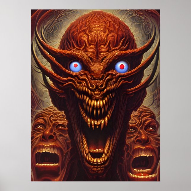 Zoroastrische Dämonen Poster (Vorne)