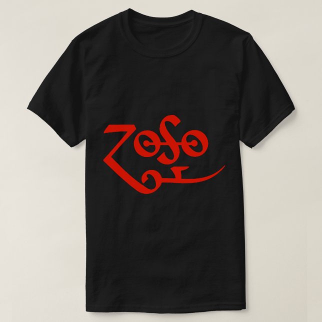 Zoso Logo am besten Rockband Active T - Shirt (Design vorne)