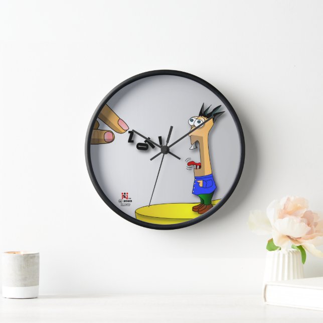 Zot Wall Clock Number 3 - Meldung Uhr (Zuhause)