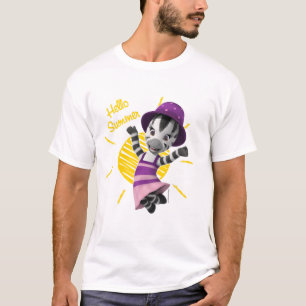 ZOUhallo Sommer-entzückender MädchenZebra T-Shirt