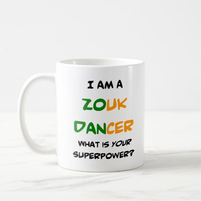 Zouk-Tänzerkaffee-Tasse Kaffeetasse (Links)