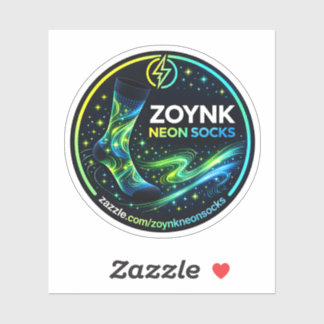 Zoynk Neon Socks Aufkleber