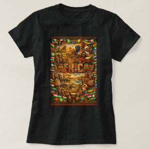 ZOYNK T-Shirt-Grafiken Afrika 0045389 T-Shirt