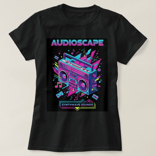 ZOYNK T-Shirt Graphics Audioscape Boom Box 0045216 (Design vorne)