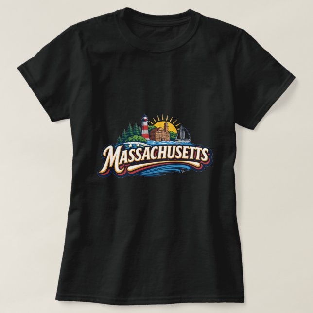 ZOYNK T-Shirt Graphics Massachusetts 0045168 (Design vorne)