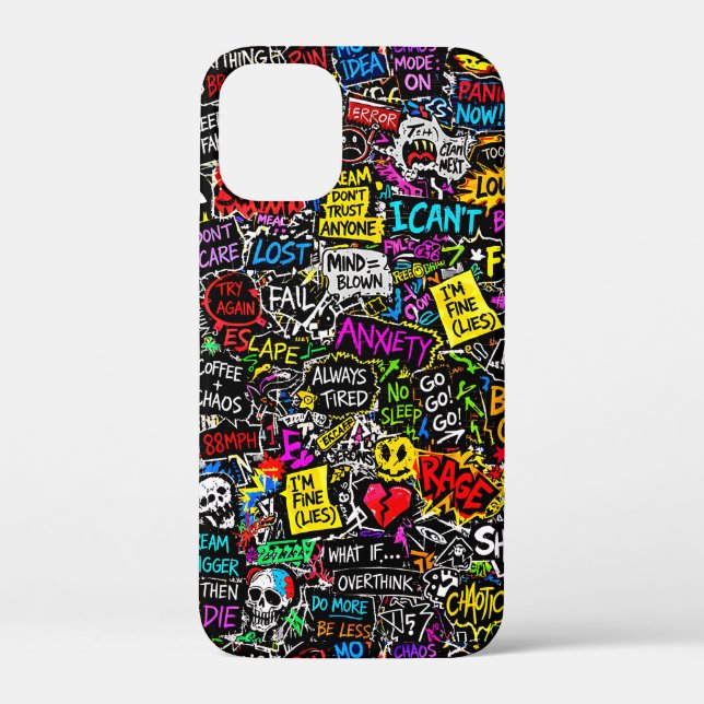 ZOYNKLAB Experiment 0047025 Chaos Case-Mate iPhone Hülle (Rückseite)