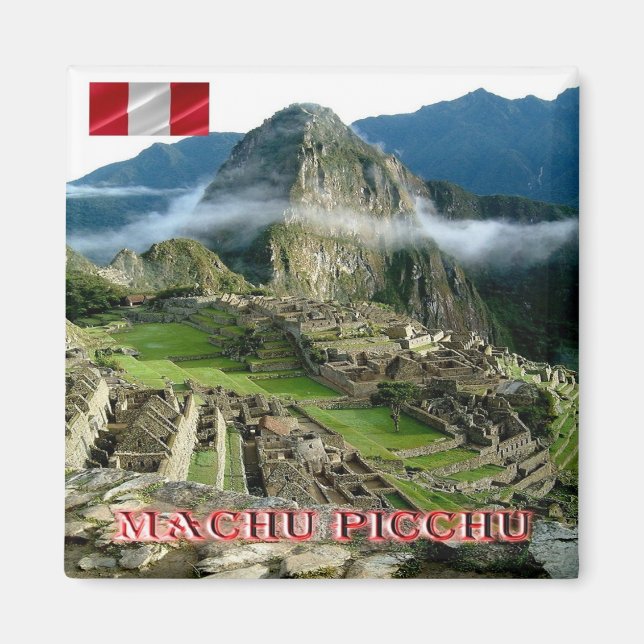 zPE023 MCHU PICCHU, Peru, Amerika, Kühlschrank Magnet (Vorne)
