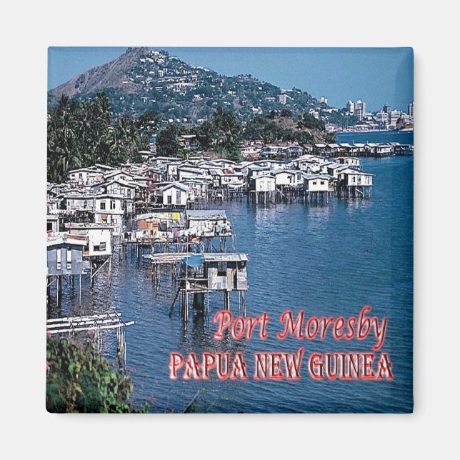 zPG005 MORESBY, Papua Neue Guinea, Ozeanien, Kühls Magnet (Vorne)