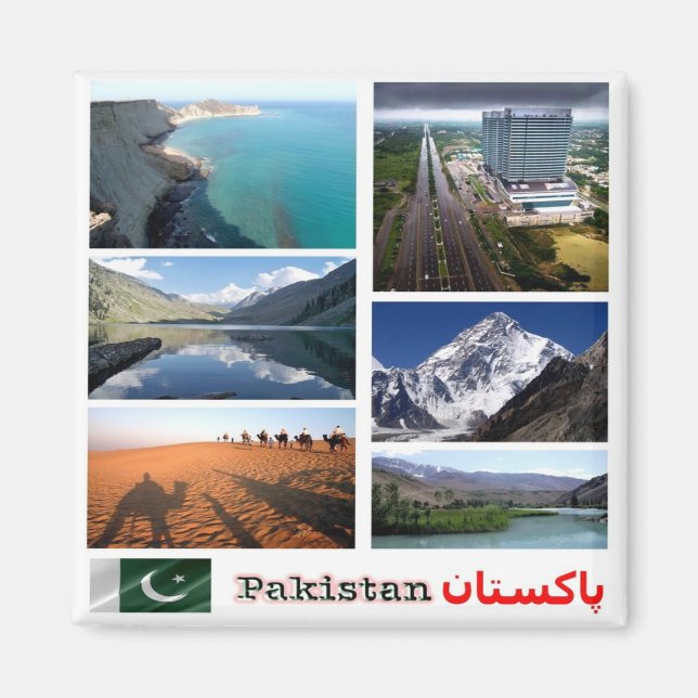 zPK005 Mosaik von PAKISTAN, Asien, Kühlschrank Magnet (Vorne)