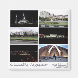 zPK014 ISLAMBAD, Pakistan, Mosaik, Asien, Kühlschr Magnet