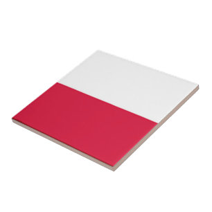 zPL001 POLNISCHE FLAG, POLEN, Europa, Fliese