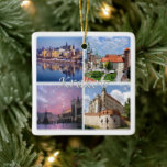 zPL009 KRAKOW, Polen, Europa, Keramikornament<br><div class="desc">Hier finden Sie das Andenken Ihres Urlaubs. Diese Kategorie enthält Keramik Ornament von vielen Orten in Europa. (zPL009 KRAKOW, Polen, Europa, Keramik Ornament). Erleben Sie Freunde und Verwandte mit den einzigartigen Souvenirs von Ihrer großartigen Reise. Probier uns! #LeoPepeDesign - Vistula River, Kloster der norbertinischen Schwestern, alte Burg der Wüste, europäische...</div>