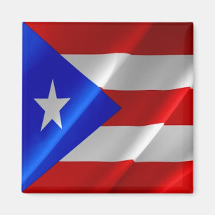 zPR002 PUERTO RICO, Waving Flag, Amerika, Kühlschr Magnet