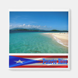zPR011 PUERTO RICO, Isla de Icacos, Amerika,Kühlsc Magnet