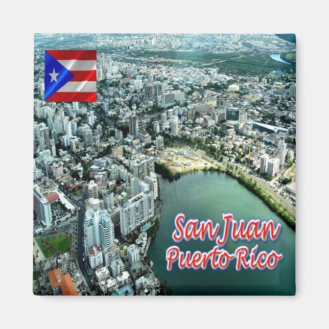 zPR015 PUERTO RICO, San Juan, Amerika, Kühlschrank Magnet (Vorne)