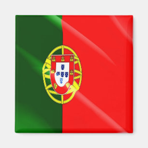 zPT002 PORTUGIESE waving FLAG PORTUGAL, Kühlschran Magnet