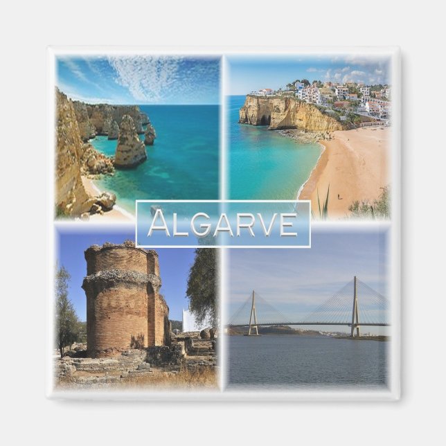 zPT006 THE ALGARVE, Portugal, Europa, Kühlschrank Magnet (Vorne)