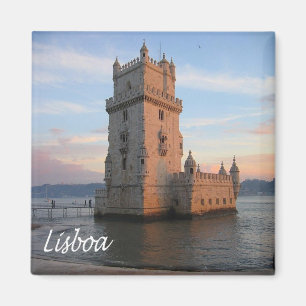 zPT015 LISBON Tower, Portugal, Europa, Kühlschrank Magnet