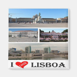 zPT019 LISSABON "II Liebe", Portugal, Europa, Kühl Magnet