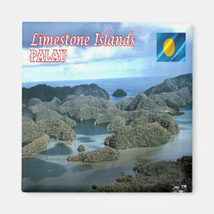 zPW008 LIMESTONE INSELN, Palau, Ozeanien, Kühlschr Magnet