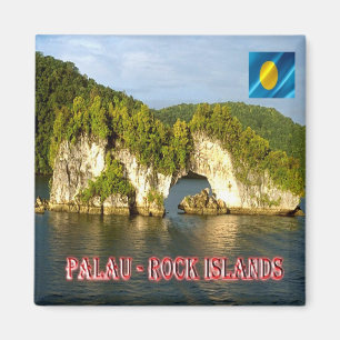 zPW010 ROCK INSELN, Palau, Ozeanien, Kühlschrank Magnet